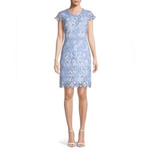 Karl Lagerfeld Light Blue Lace Dress
